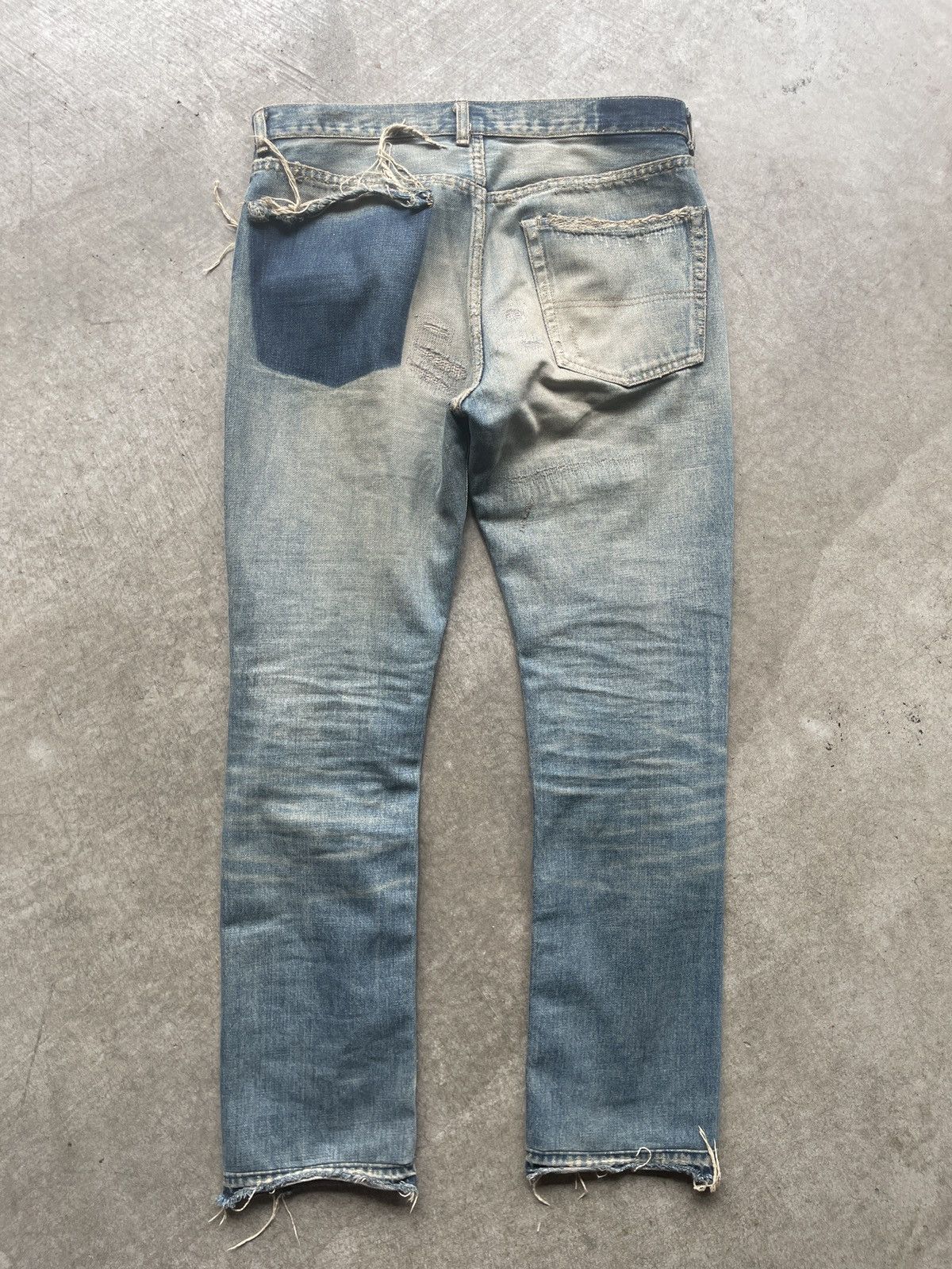Undercover undercover aw04 68 red yarn denim Size US 32 / EU 48 - 2 Thumbnail