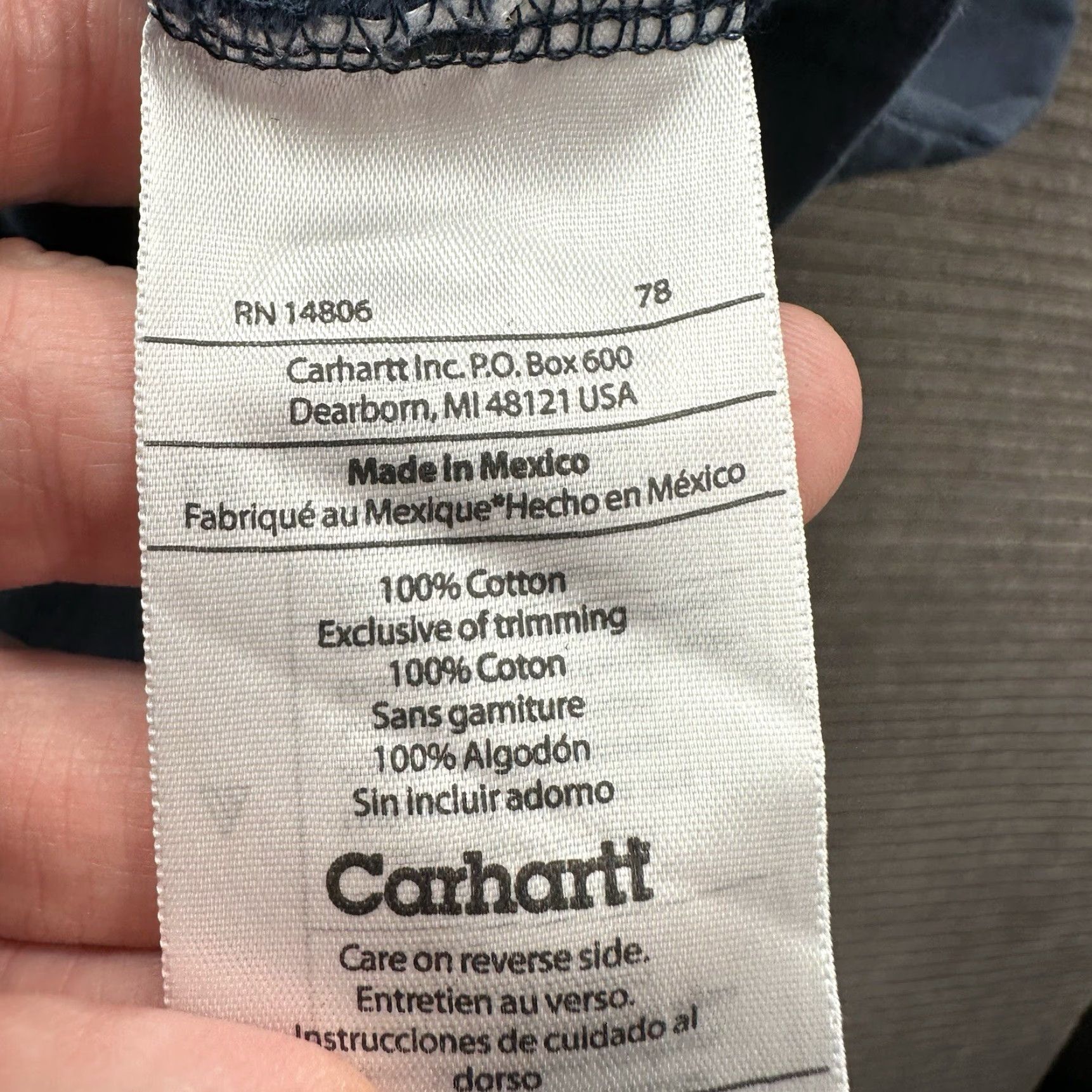 Carhartt Carhartt T-Shirt Men 3XL Cotton Blue Short Sleeve Crew Neck Pocket Workwear Outdoors Logo Regular Visually All Seasons Size US XXL / EU 58 / 5 - 8 Thumbnail