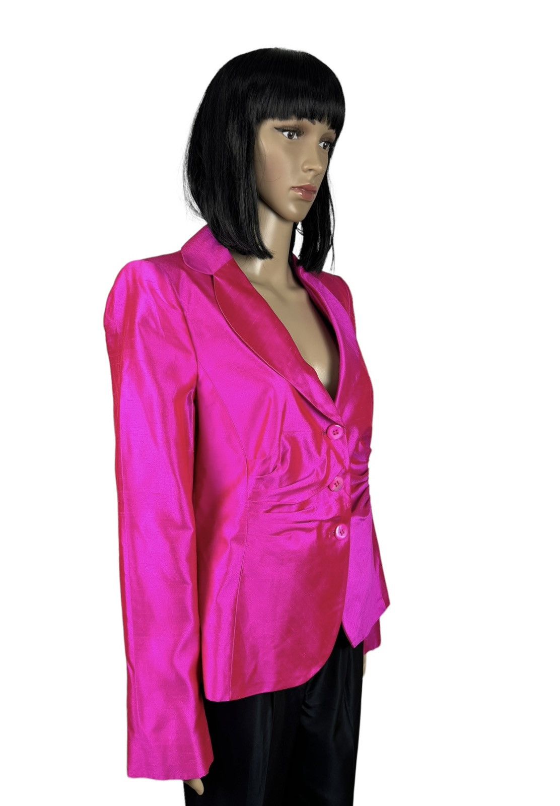 Armani Collezioni Armani Collezioni Silk Pink Blazer size IT46 Size L / US 10 / IT 46 - 4 Thumbnail
