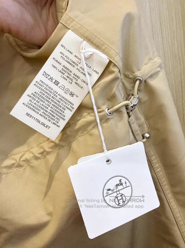 Hermes Hermes Two-piece windbreaker coat show model drawstring wa Size XS / US 0-2 / IT 36-38 - 8 Thumbnail