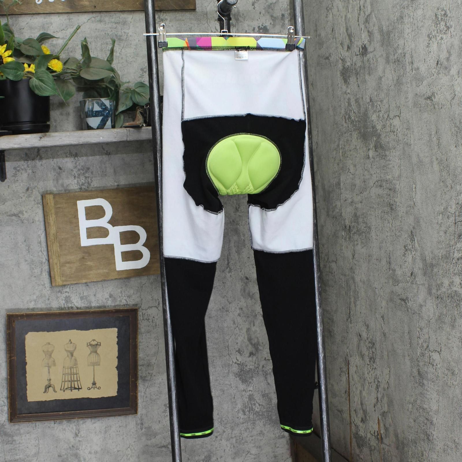 Other Aogda Fleece Lined Cycling Pants W/ Leg Zip Black Multi L Size 36" / US 14 / IT 50 - 4 Thumbnail