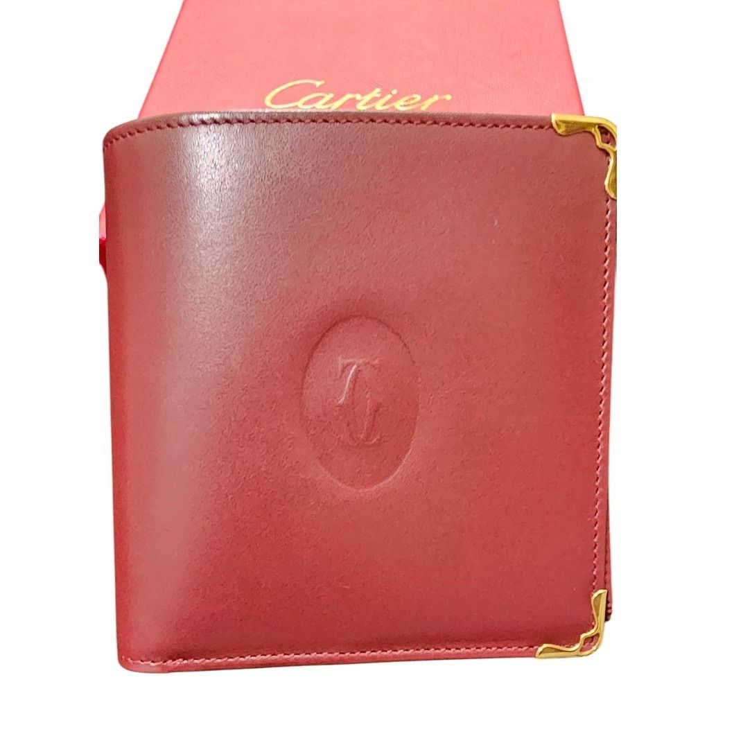 Cartier Cartier Bifold Wallet Vintage Must de Cartier Bordeaux Size ONE SIZE - 1 Thumbnail