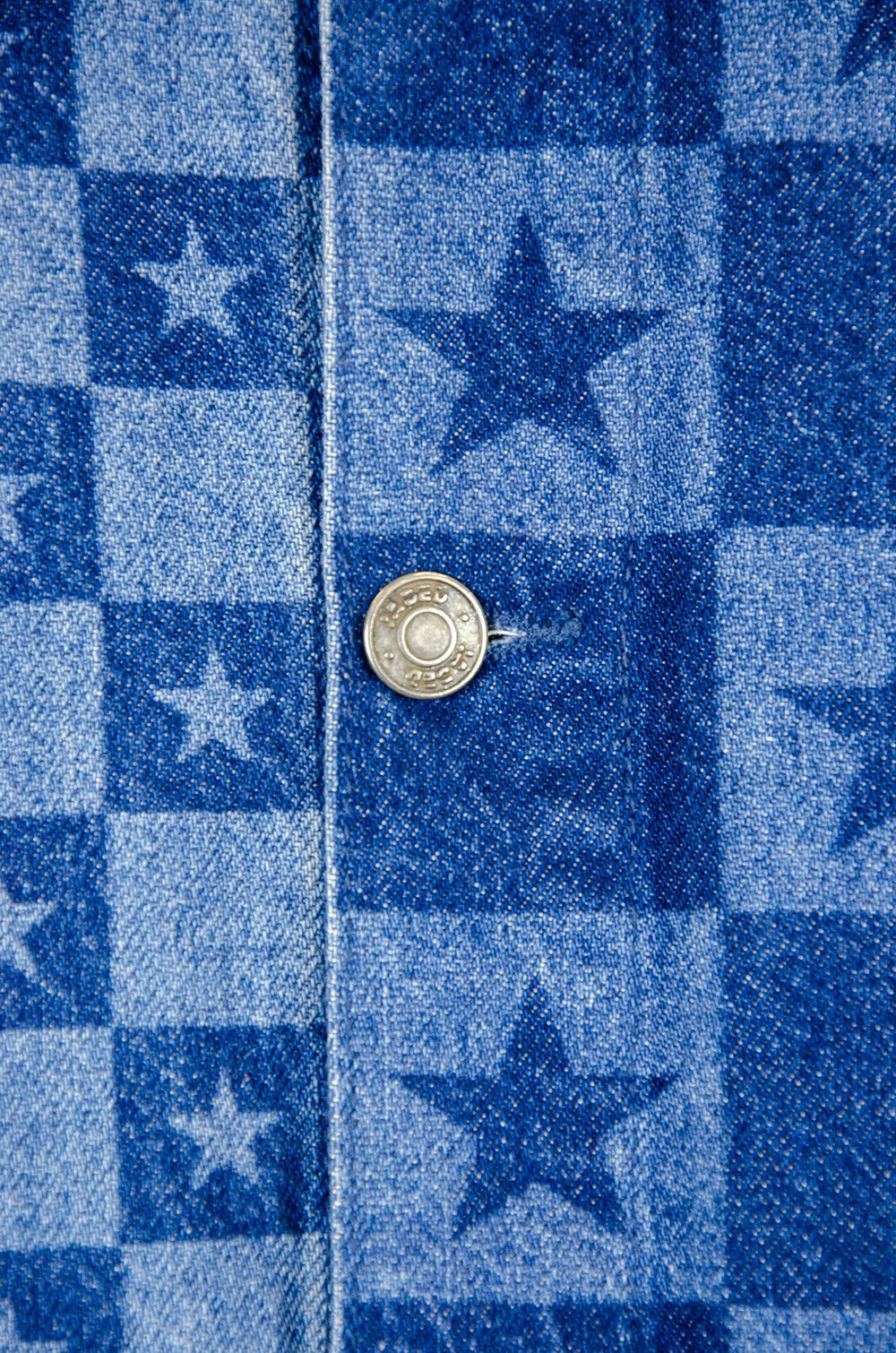 Jaded London Jaded London Star Check Denim Workwear Jacket – Size XL Size US XL / EU 56 / 4 - 7 Thumbnail