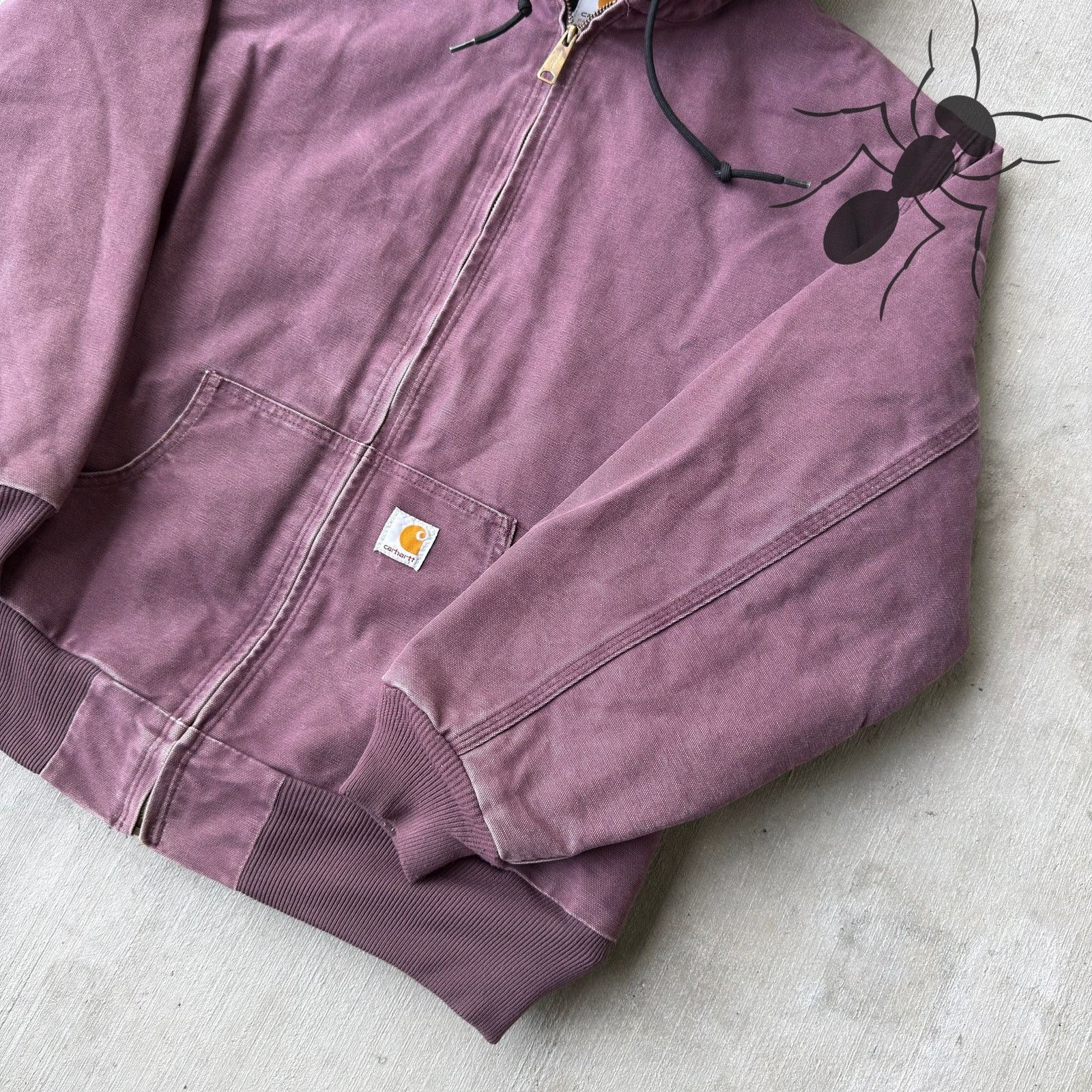 Carhartt × Vintage Carhartt WOMENS J130 DPM purple hooded work wear jacket Size US XL / EU 56 / 4 - 4 Thumbnail
