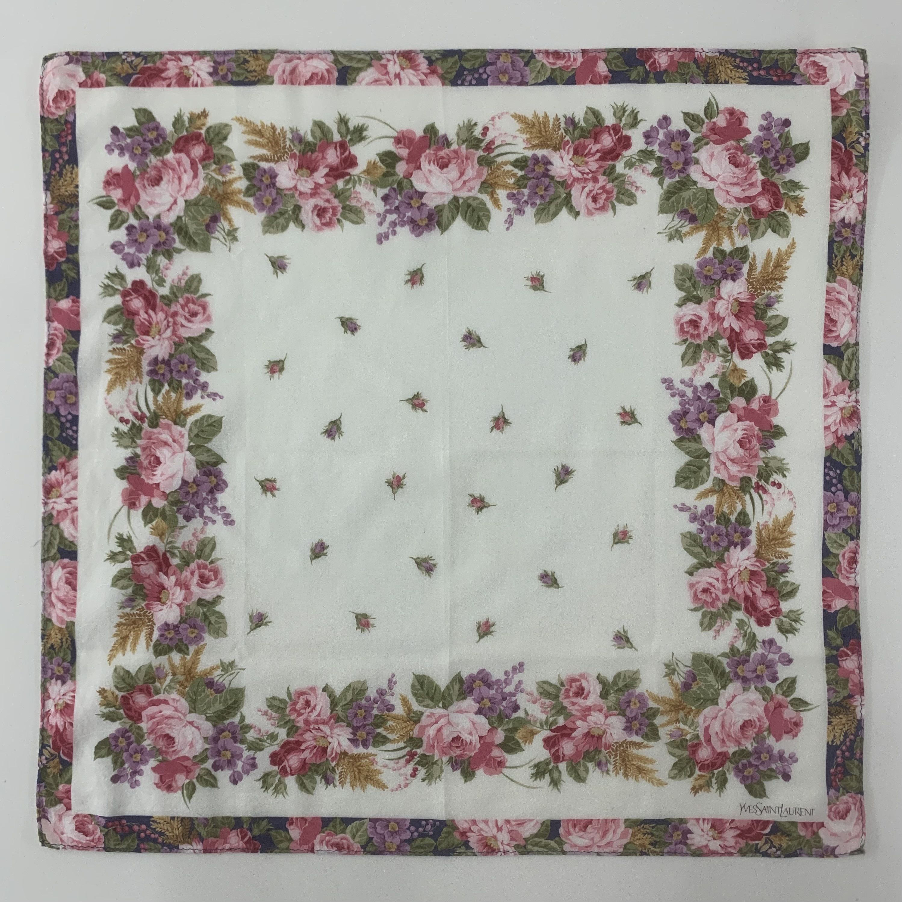 Yves Saint Laurent Yves Saint Lauren Handkerchief Bandana Neckerchief Square Size ONE SIZE - 2 Thumbnail