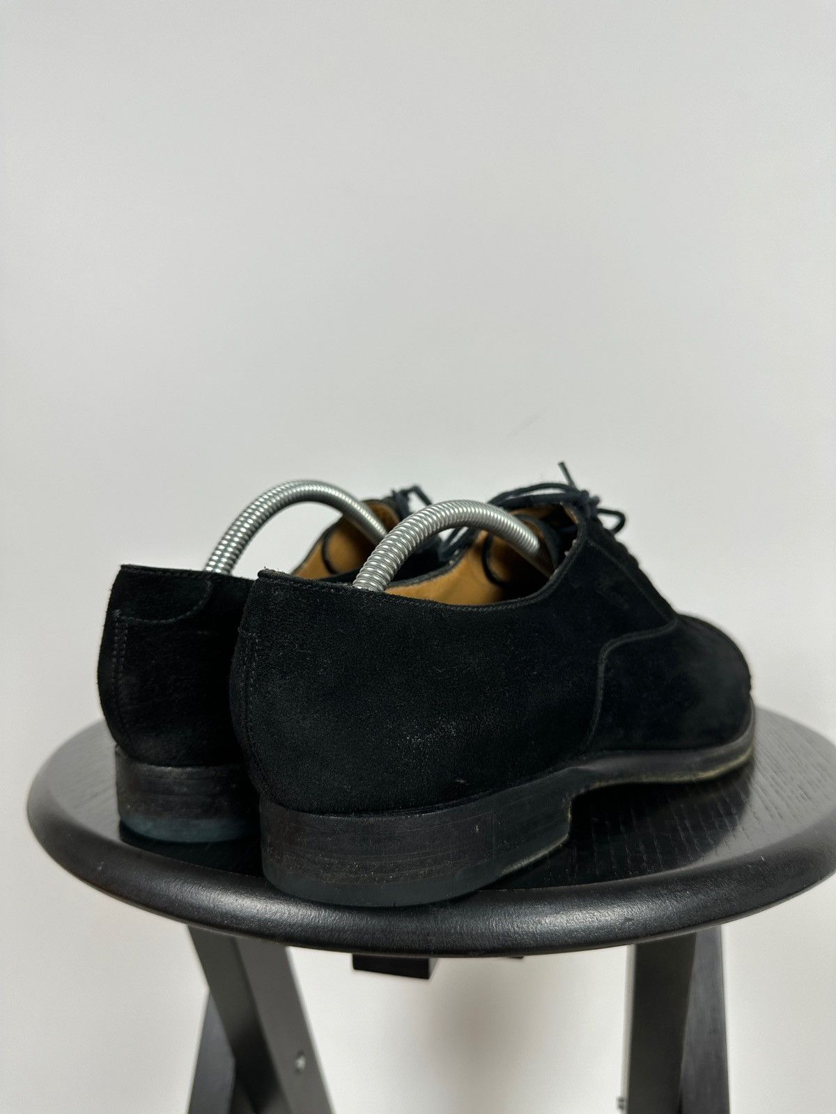 Gucci Gucci Black Suede Leather Oxford Dress Shoes Size US 9 / EU 42 - 4 Thumbnail