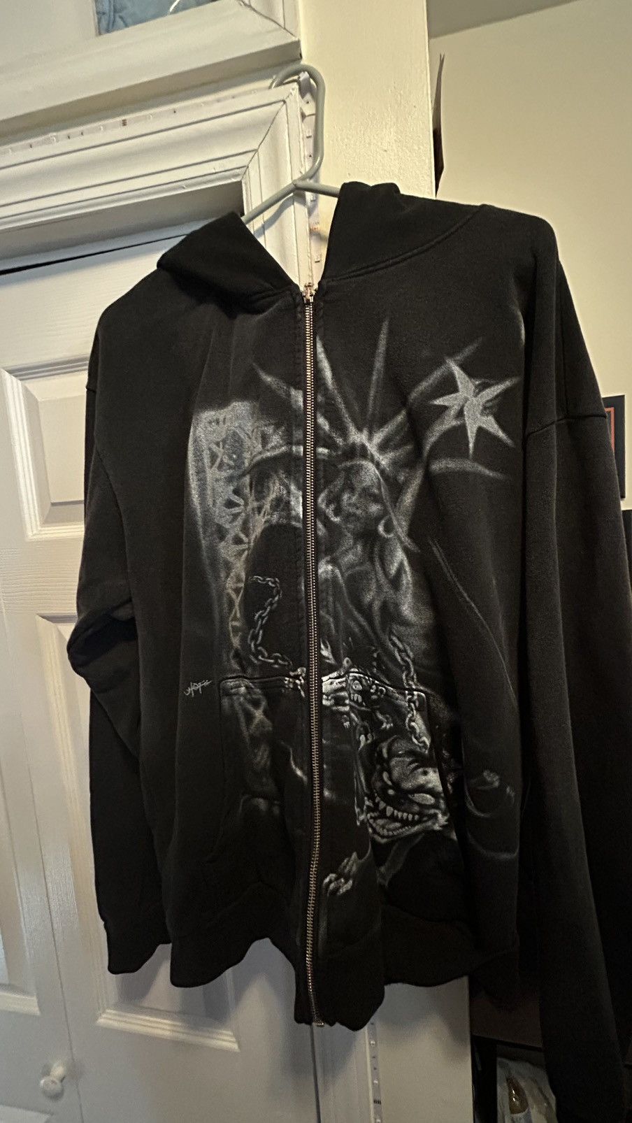 Travis Scott Zip Up Hoodie Metlife “Liberty” Travis Scott Zip Up Hoodie Metlife “Liberty” – Hype World main image 4