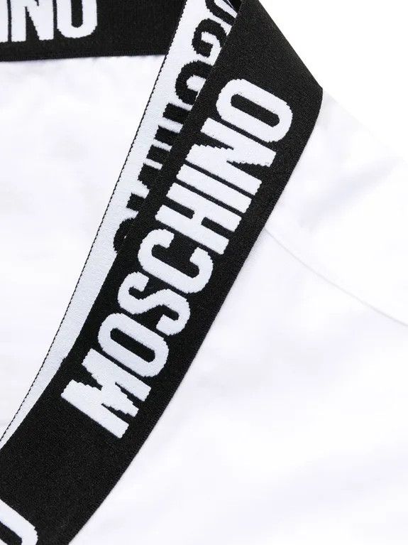 Moschino o1y0225 Size : S / Logo Boxer in White Size ONE SIZE - 2 Thumbnail