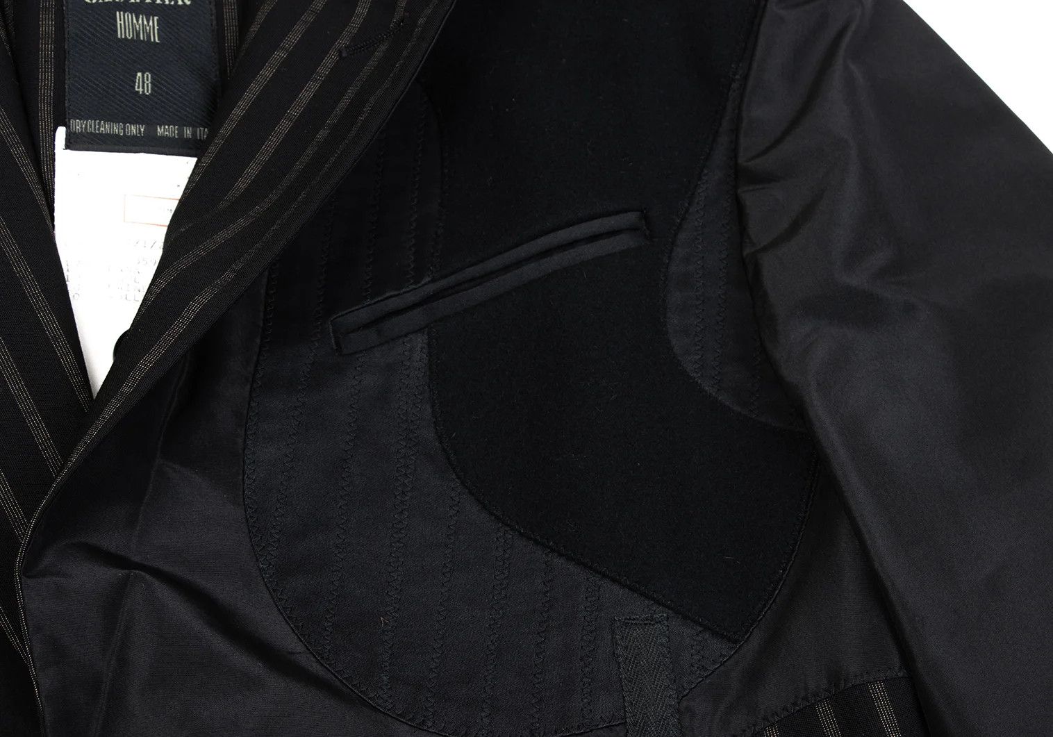 Jean Paul Gaultier Inside-Out Striped Jacket in Black Size 48 Size US M / EU 48-50 / 2 - 5 Thumbnail