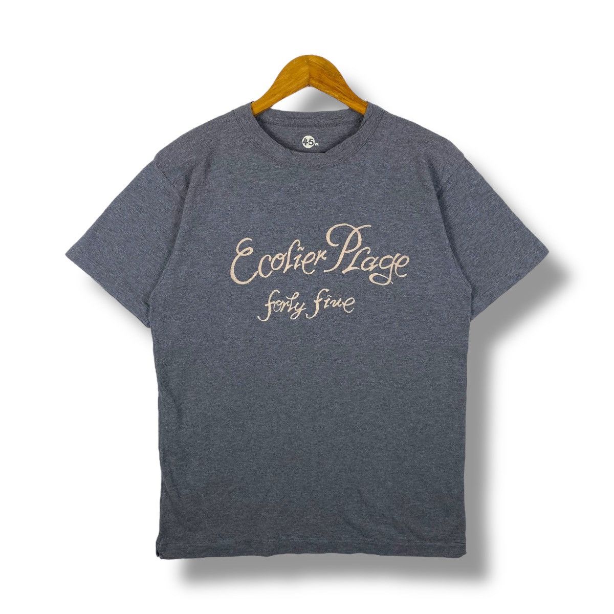 45rpm × Japanese Brand 45RPM Ecolier Plage Font Cotton Tee Shirt Size 3 Size US M / EU 48-50 / 2 - 1 Thumbnail