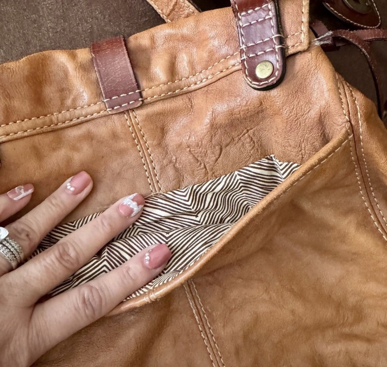 Fossil Fossil Crossbody Leather Boho Bag Size ONE SIZE - 5 Thumbnail