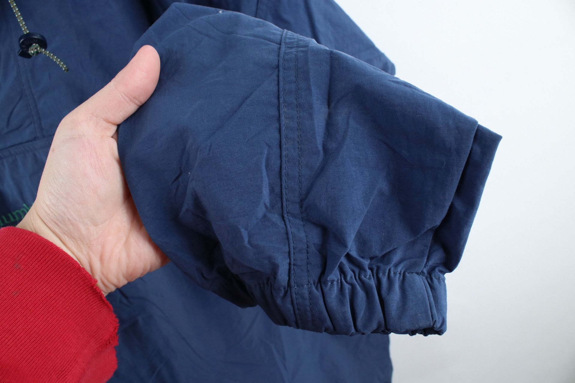 Columbia × Vintage Vintage 90s Columbia Out Hooded Anorak Jacket Blue Nylon Size US XXL / EU 58 / 5 - 9 Thumbnail