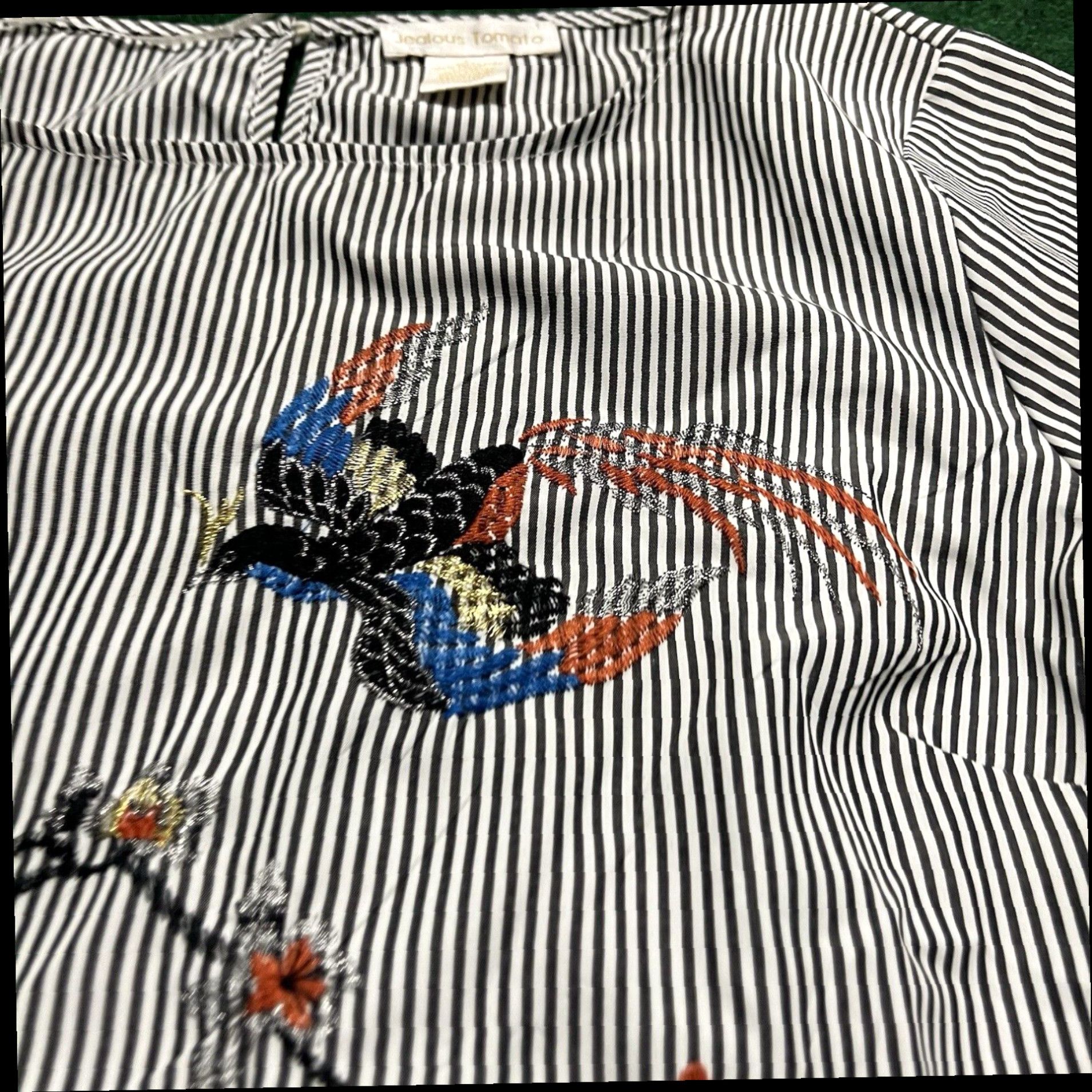 Bell Jealous Tomato Flared Bell Sleeve Top Size Large Womens Shirt Boho Bird Size L / US 10 / IT 46 - 3 Thumbnail