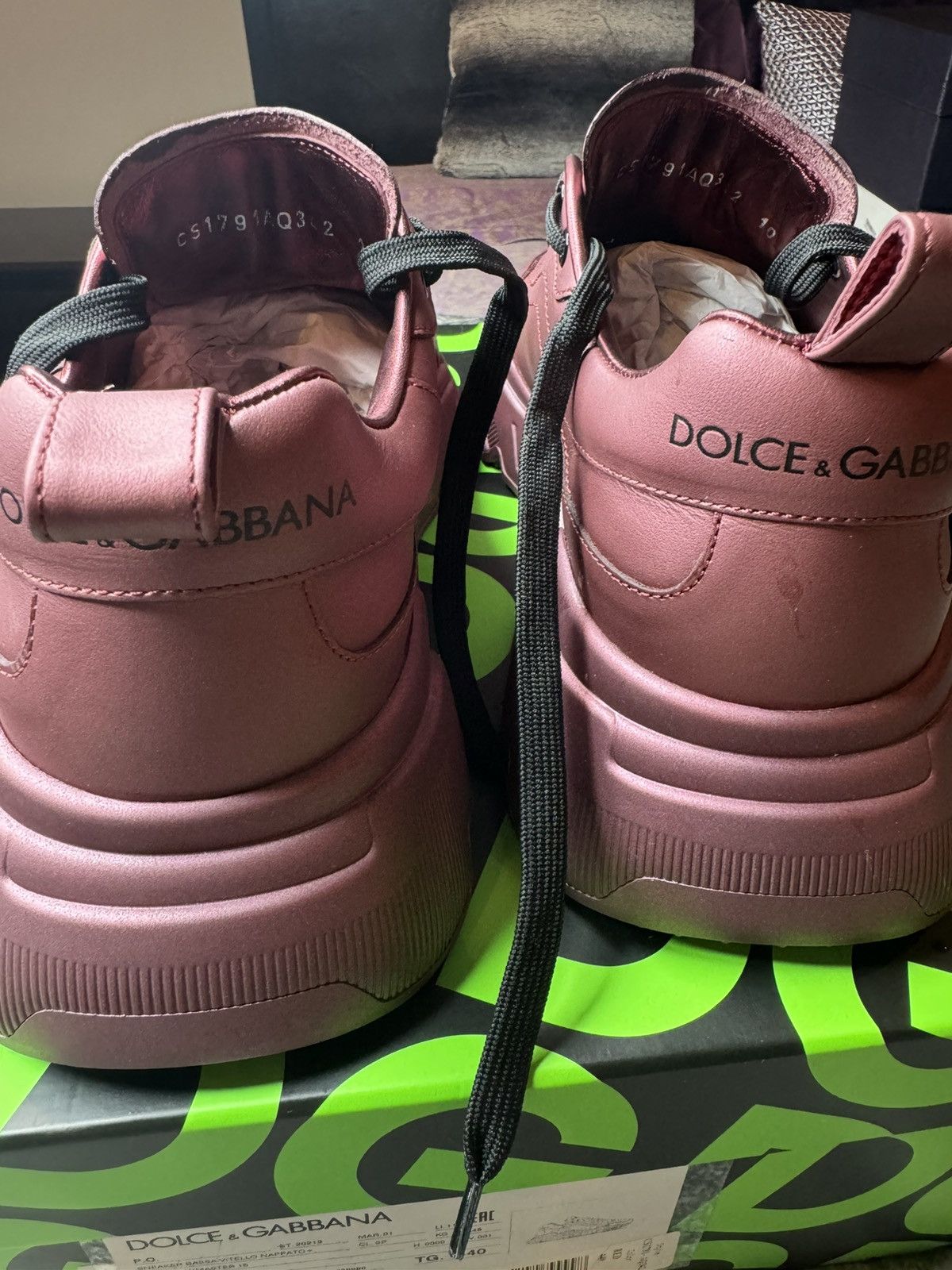Dolce & Gabbana Dolce & Gabbana Sneaker Bassa Vitello Nappato Size US 11 / EU 44 - 7 Thumbnail