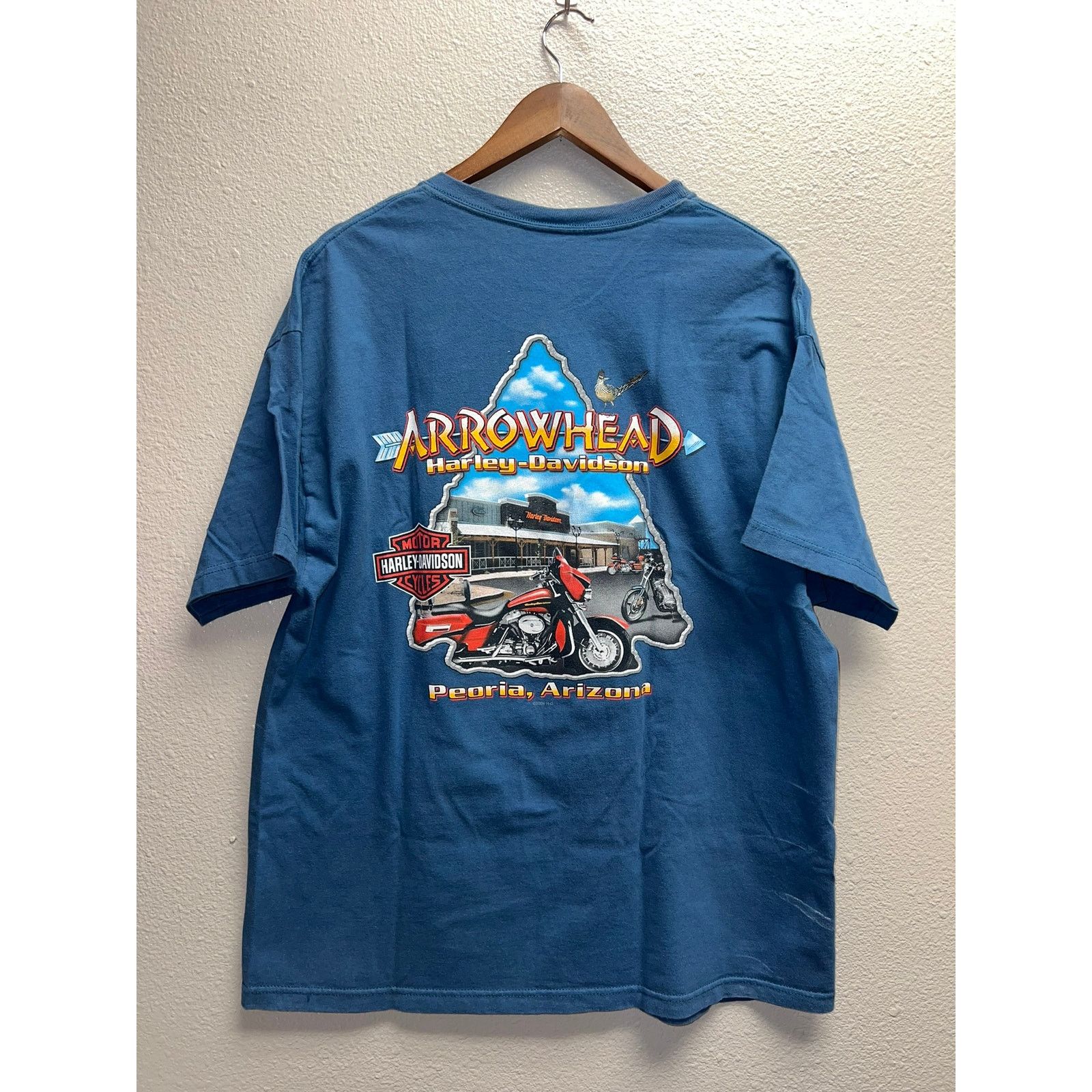Harley Davidson Vintage Harley Davidson Arrowhead Shirt Peoria Tee 2004 VTG Size US XL / EU 56 / 4 - 6 Thumbnail