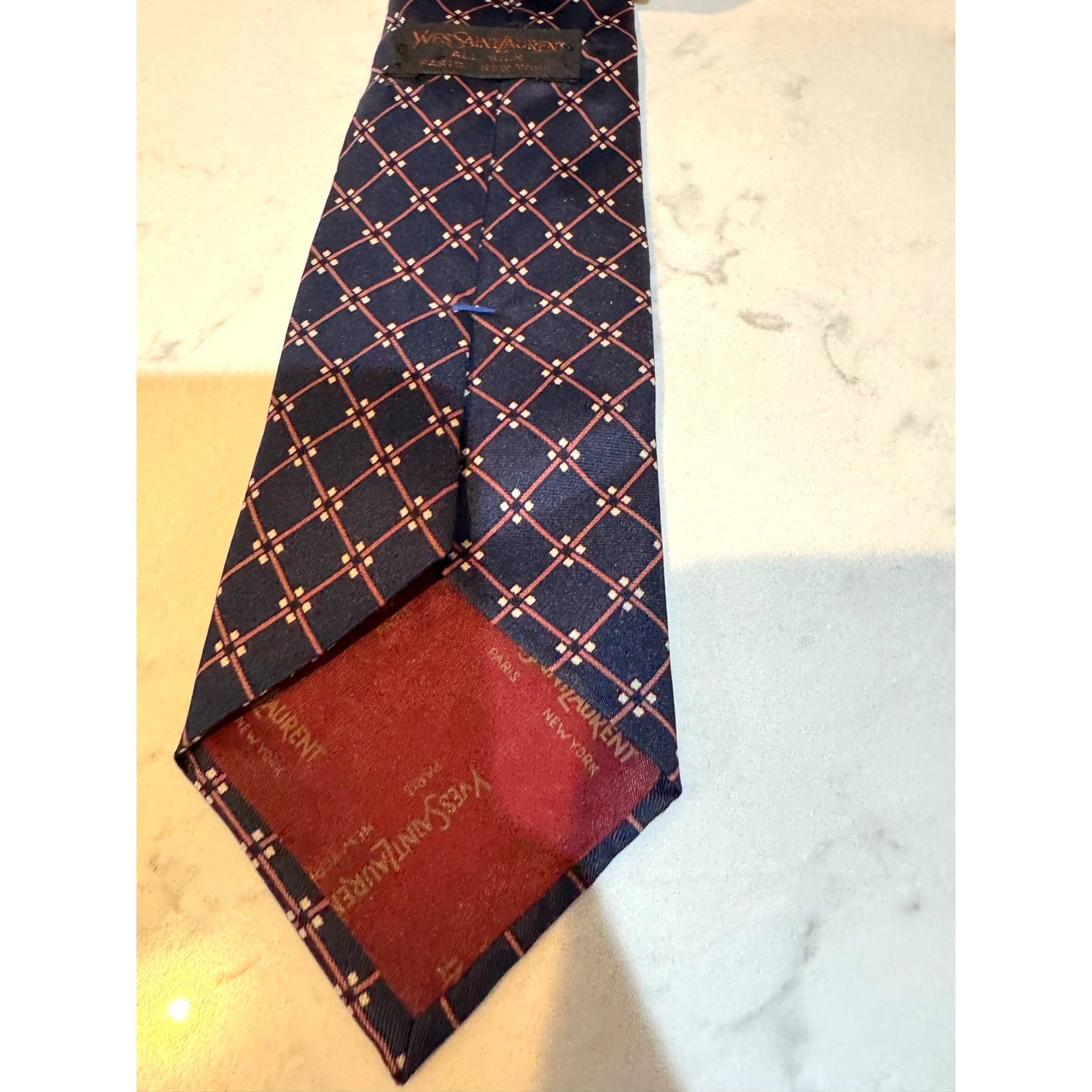 Yves Saint Laurent vintage Yves Saint Laurent silk tie necktie 70s 80s jacquard Size ONE SIZE - 4 Thumbnail