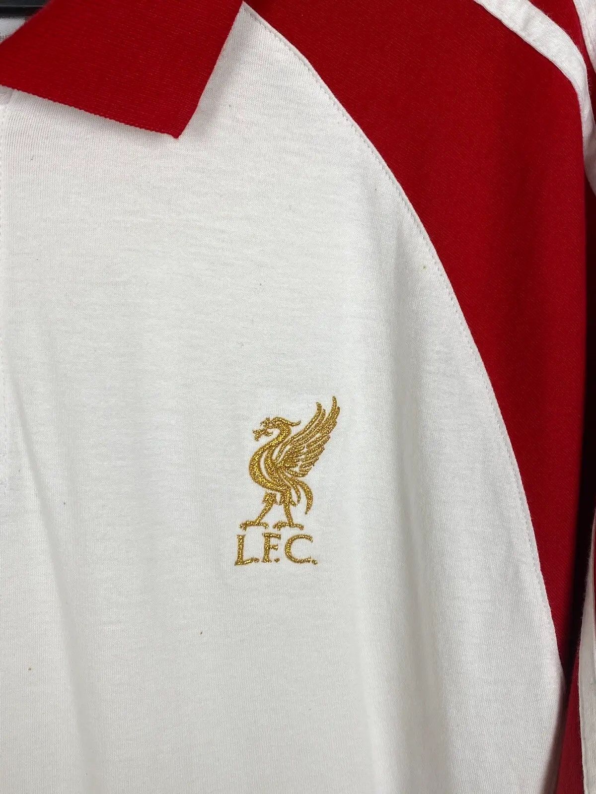 Adidas 00s Vintage Adidas x Liverpool 2007 Polo Shirt In White Size US XL / EU 56 / 4 - 2 Thumbnail