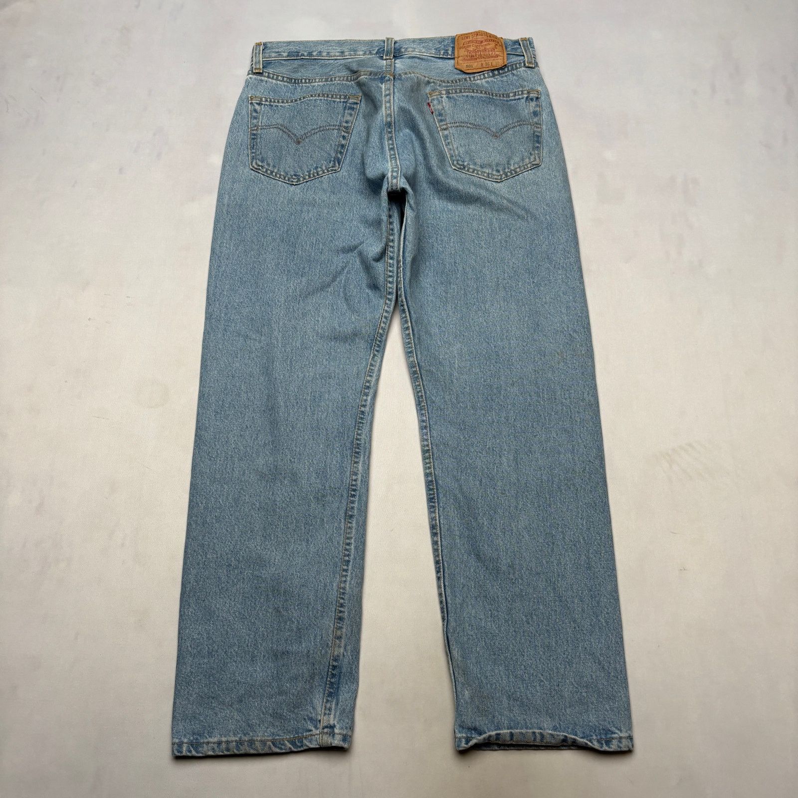 Levi's Vintage 90s Levi's 501 Straight Leg Jeans 33x29 Made in USA Size US 33 - 3 Thumbnail