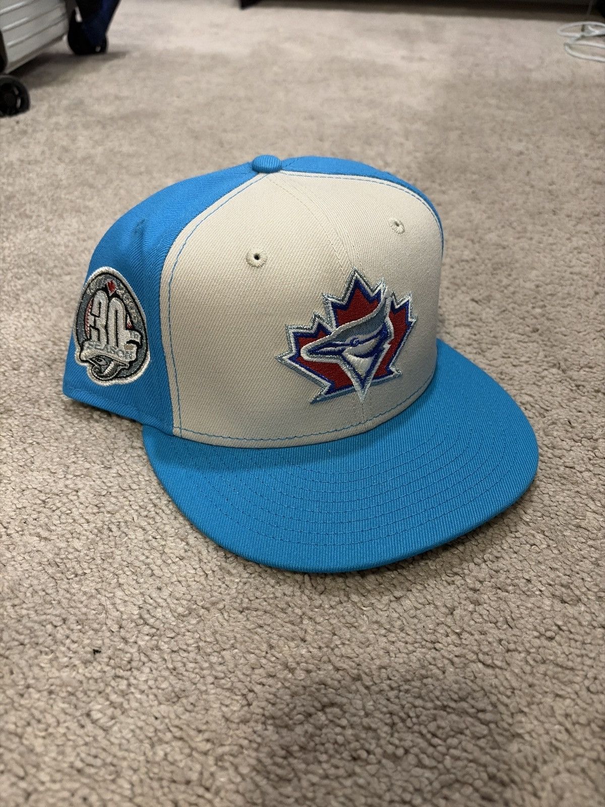 New Era Brand New ,New Era 30th season Toronto Blue Jays Hat S 7 3/4 Size ONE SIZE - 1 Thumbnail