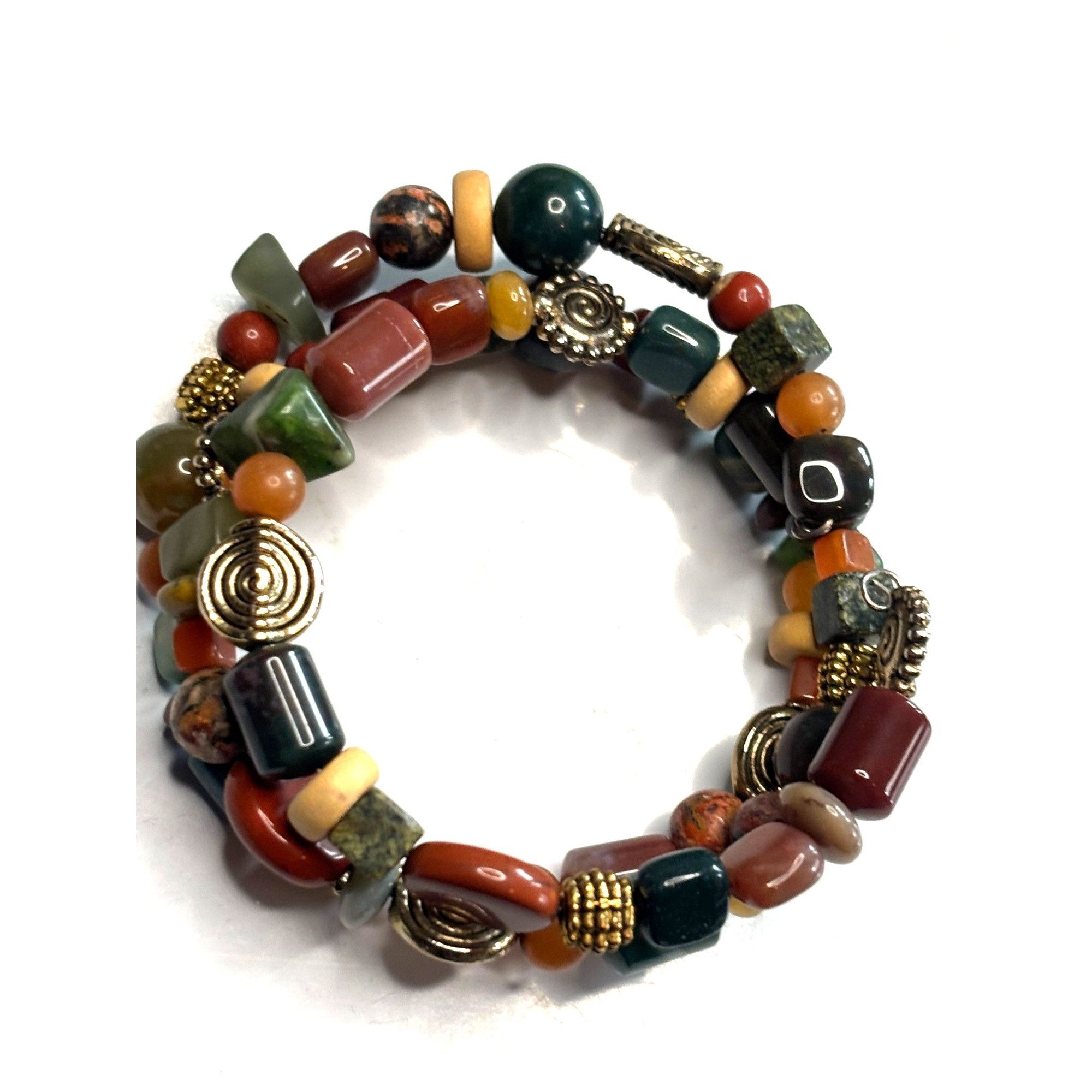 Other Chunky Multicolor Beaded Stretch Bracelets With Metal Accent Size ONE SIZE - 9 Thumbnail