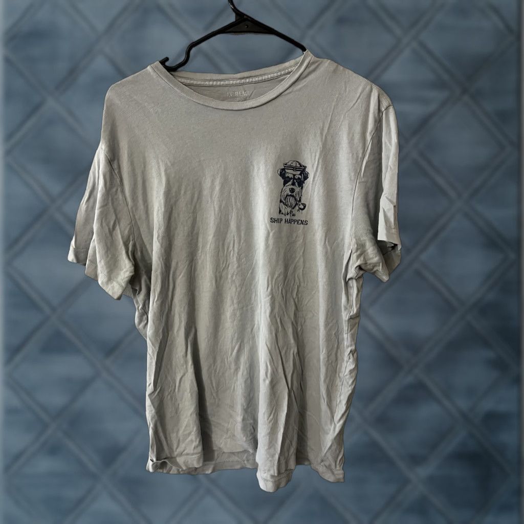 J.Crew VINTAGE J.CREW Shirt Dog Funny Scottie Blue Large T-Shirt Mens Size US L / EU 52-54 / 3 - 1 Thumbnail