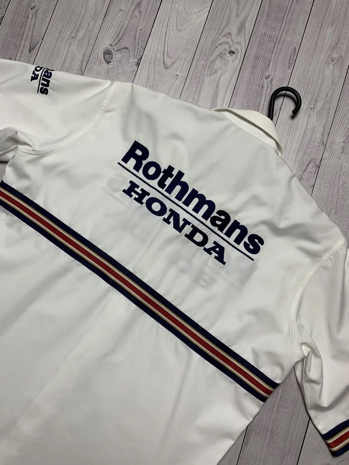 Honda Vintage Honda racing shirt big logo Rothmans logo size M/L Size US L / EU 52-54 / 3 - 6 Thumbnail