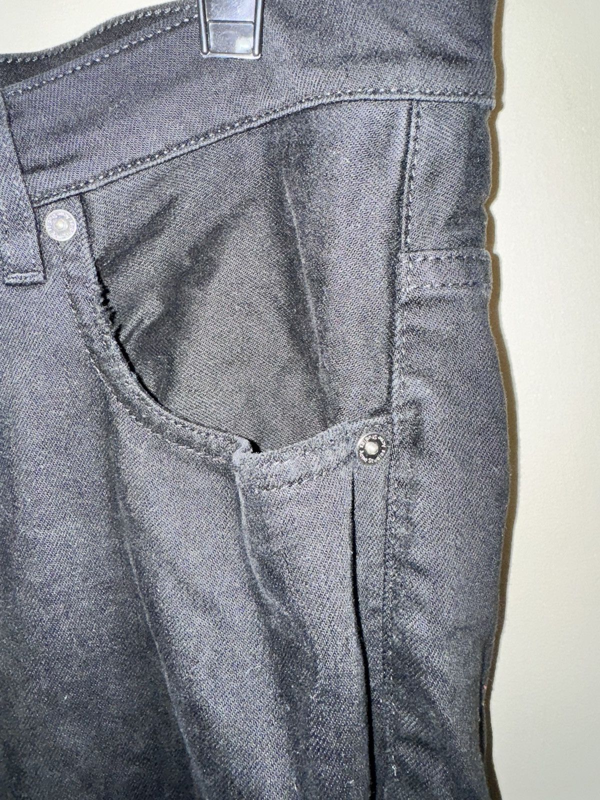Acne Studios Acne Studios Town Black Fray Black Denim Jeans Size US 34 / EU 50 - 8 Thumbnail
