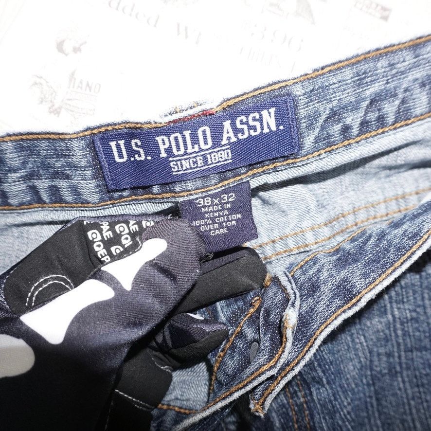 U.S. Polo Assn. 38 - Vintag/ Y2K US Polo ASSN fade workwear carpenter pants Size US 38 / EU 54 - 3 Thumbnail