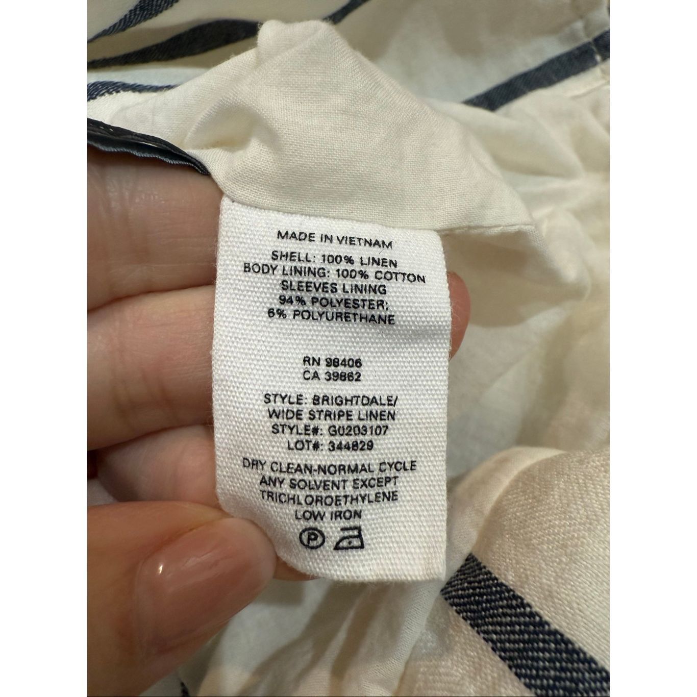 Theory Theory Blazer Jacket 'Brightdale' Cream Wide Blue Gray Strip Size M / US 6-8 / IT 42-44 - 5 Thumbnail