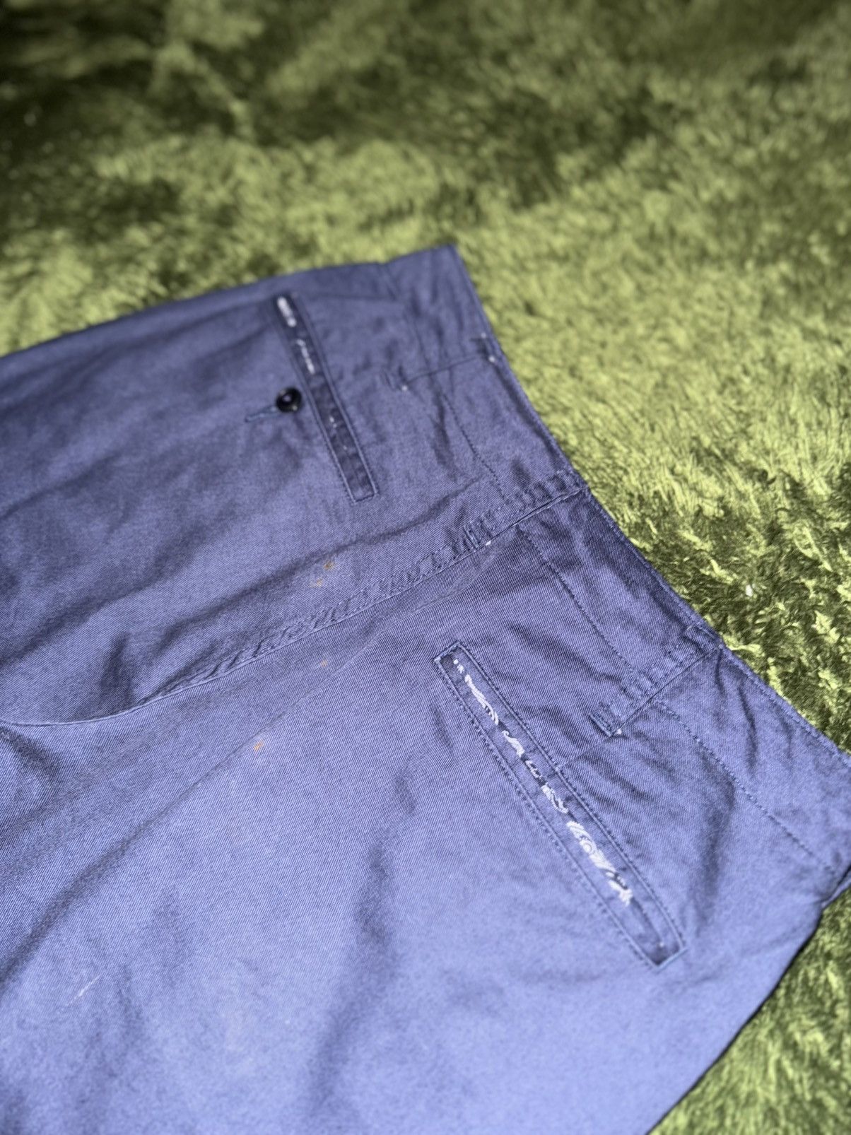 Beams Japan [S] BEAMS Japan Cropped Washed Chino Pants – Navy Size US 30 / EU 46 - 7 Thumbnail