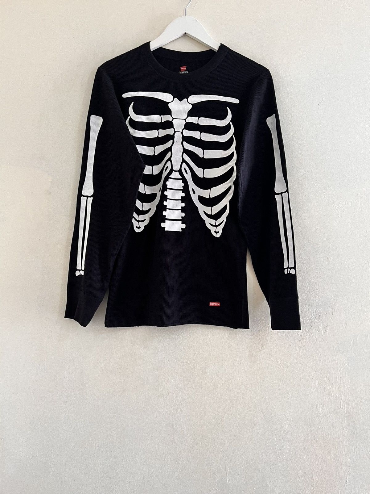 Supreme SUPREME X HANES BONE SKELETON THERMAL BLACK Size US M / EU 48-50 / 2 - 1 Thumbnail