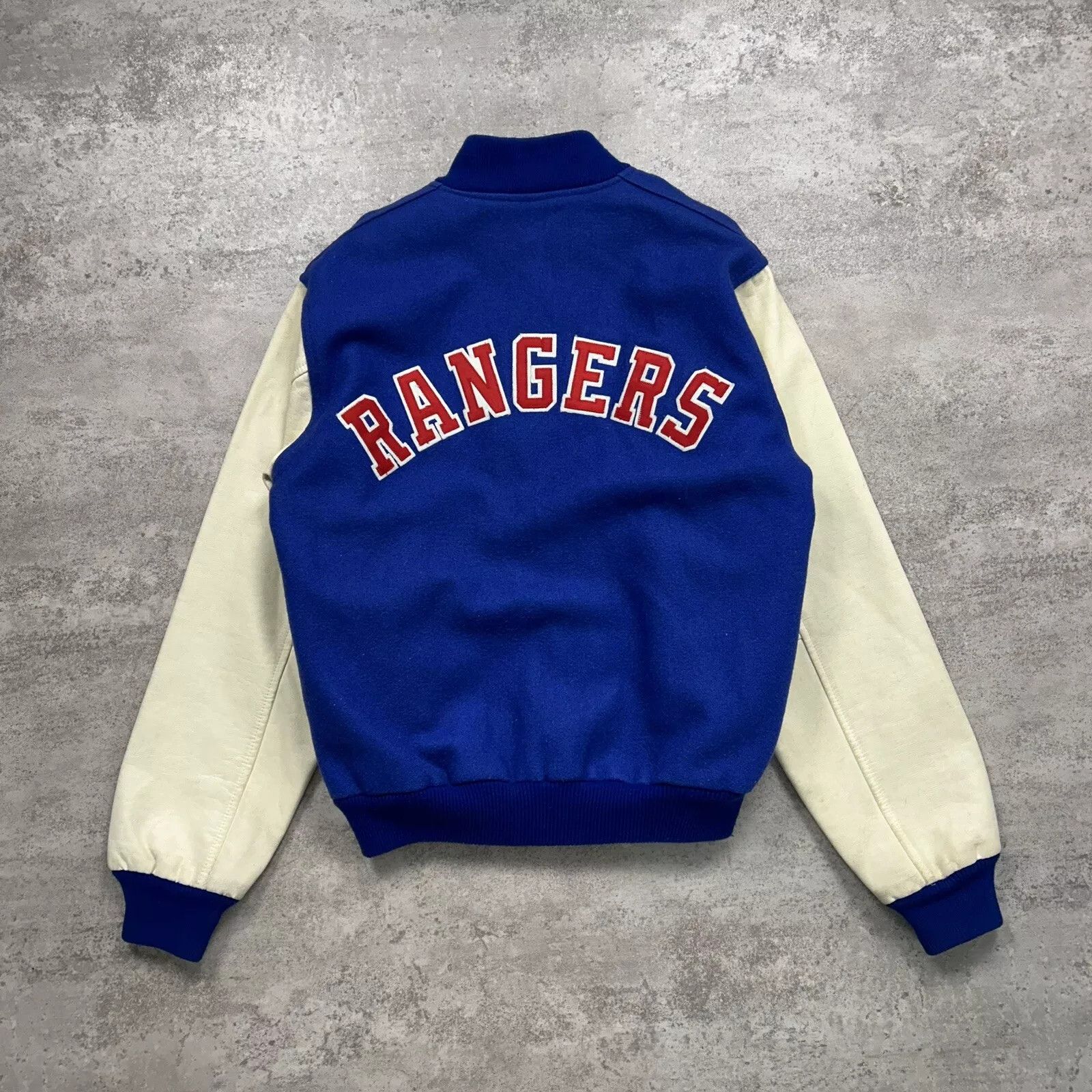 NEW YORK RANGERS VARSITY JACKET LETTERMAN SPELL OUT