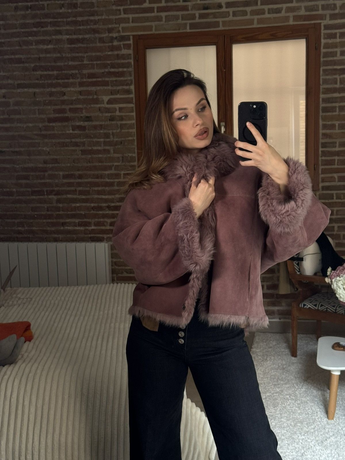 Other Furfurza Lambskin Shearling Jacket Size S / US 4 / IT 40 - 2 Thumbnail