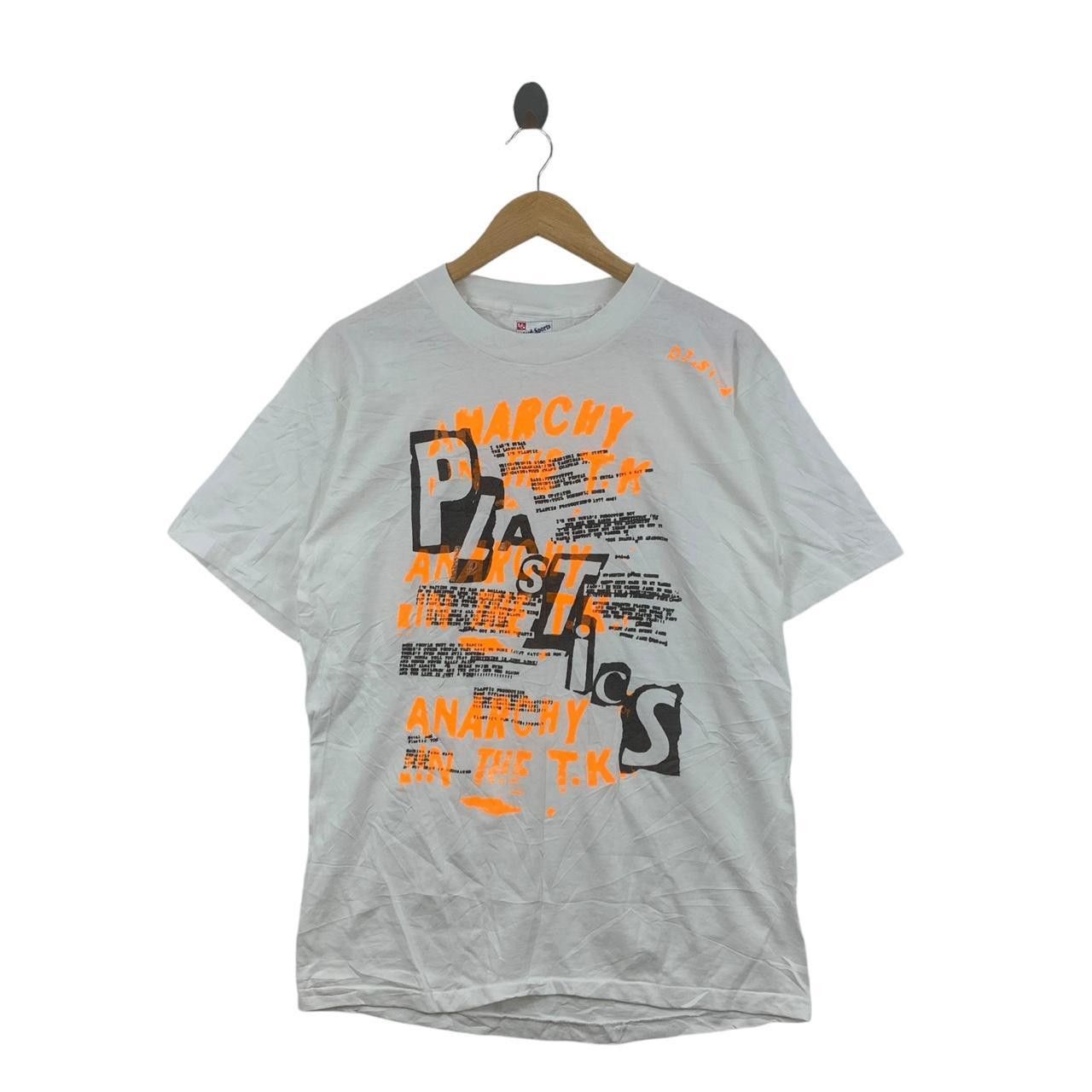 Vintage Vintage 90’ PLASTICS ANARCHY IN THE UK Punk Tee Shirt Size US M / EU 48-50 / 2 - 1 Thumbnail