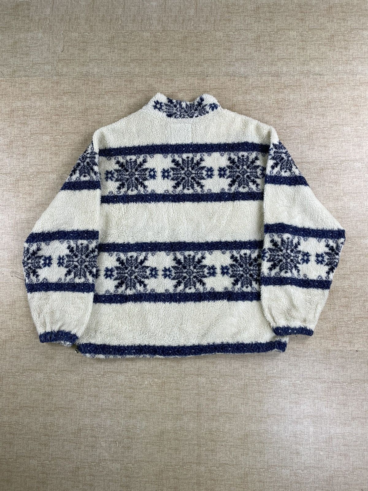 Ellesse × Vintage Vintage Ellesse Italy Navajo Motif Fleece Sweater Size US L / EU 52-54 / 3 - 4 Thumbnail