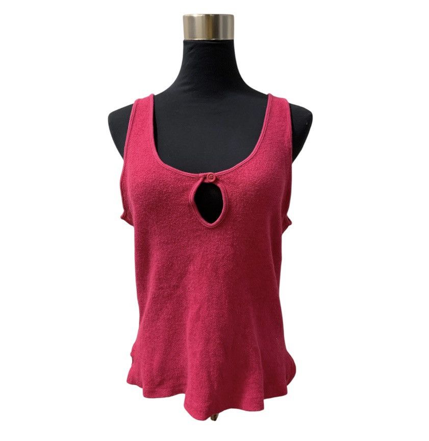 Vintage Vintage 80s Raspberry Pink Sleeveless Terrycloth Tank Top Size M / US 6-8 / IT 42-44 - 7 Thumbnail