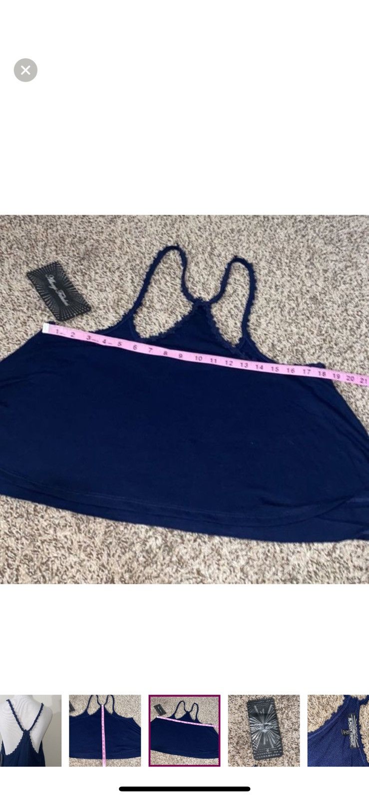 Almost Famous Almost famous xl navy flowy tank top Size XL / US 12-14 / IT 48-50 - 4 Thumbnail