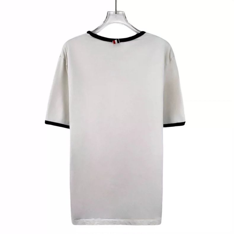 Thom Browne Thom Browne size2 White cotton round neck short sleeves Size US M / EU 48-50 / 2 - 2 Thumbnail
