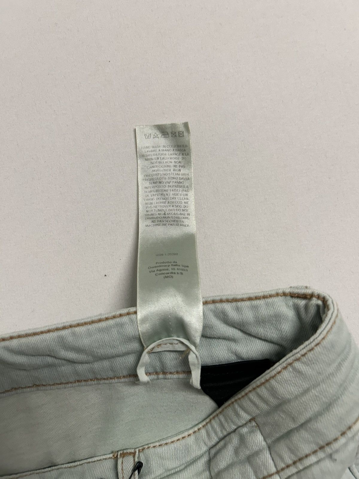 Rick Owens FW2021 Slashed Detroit Aqua Denim Size US 31 - 9 Thumbnail