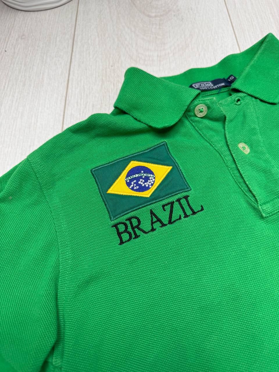 Polo Ralph Lauren Polo Ralph Lauren T-shirt green yellow BRASIL Size XS / US 0-2 / IT 36-38 - 7 Thumbnail
