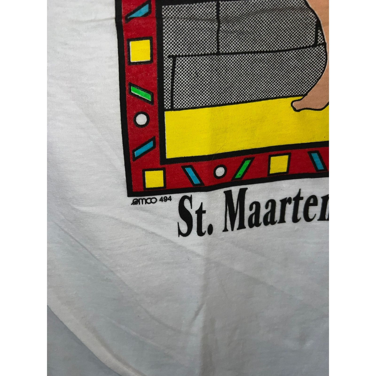 Vintage Vintage Fishing Shirt St. Maarten martin Fisherman Fish Art Size US XL / EU 56 / 4 - 6 Thumbnail