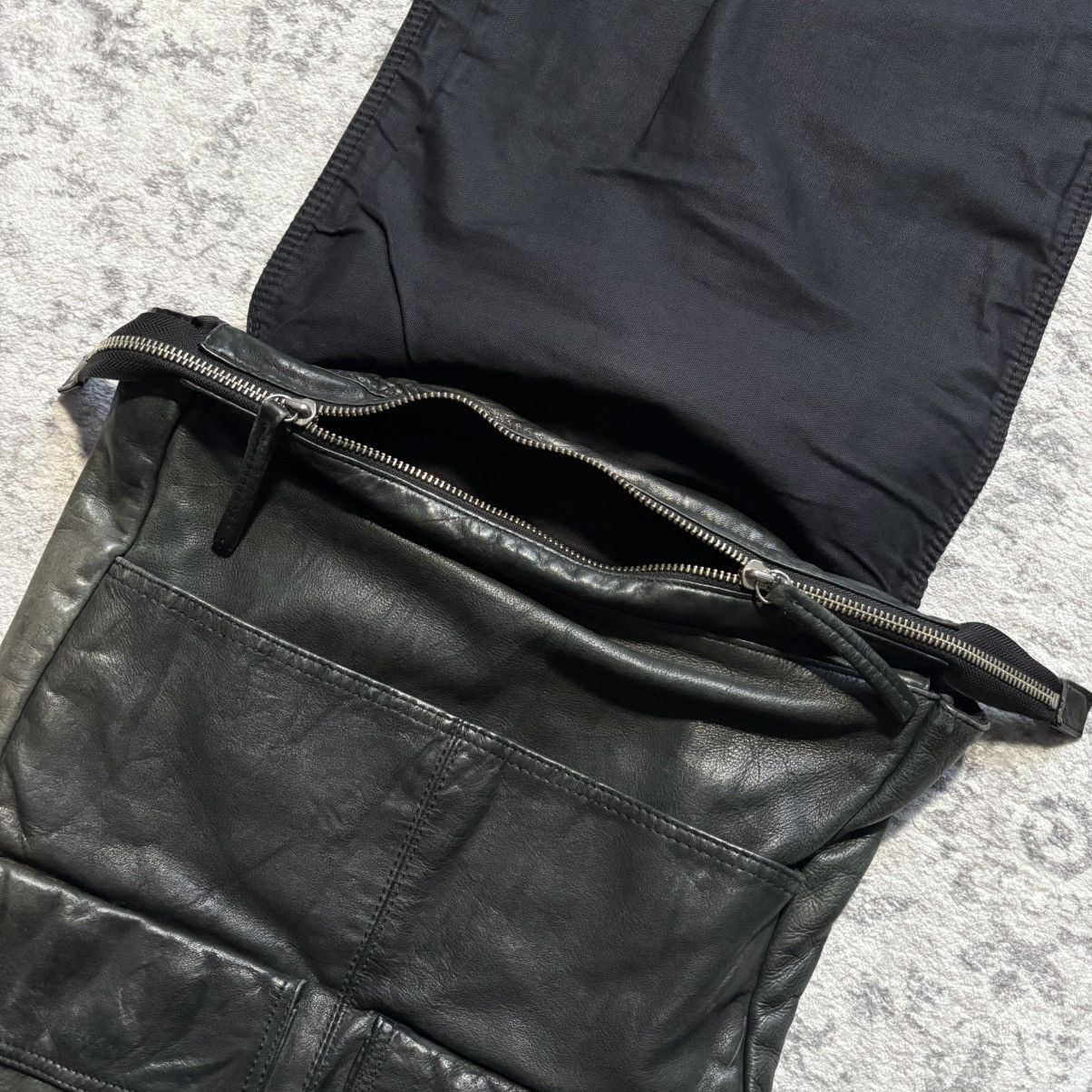 Y's for Men Y’s For Men Cowhide Leather Flap Backpack Size ONE SIZE - 5 Thumbnail