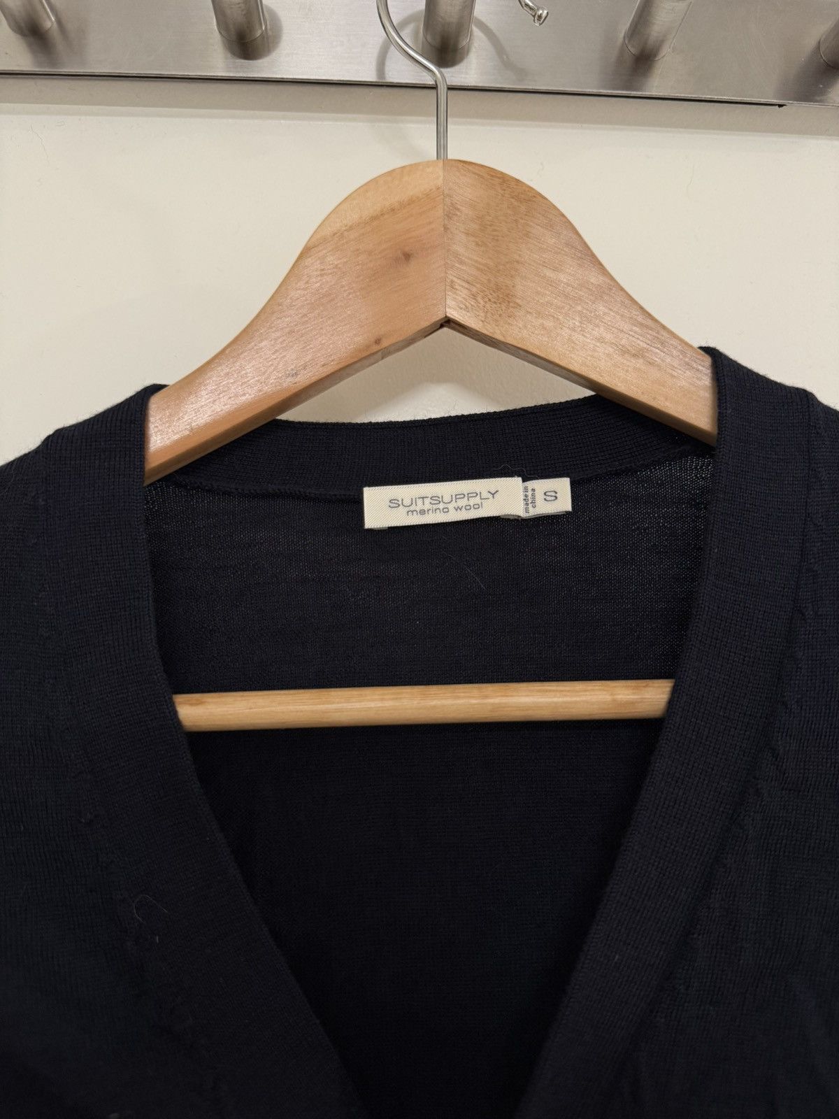 Suitsupply SuitSupply Navy Merino Cardigan Size US XS / EU 42 / 0 - 3 Thumbnail