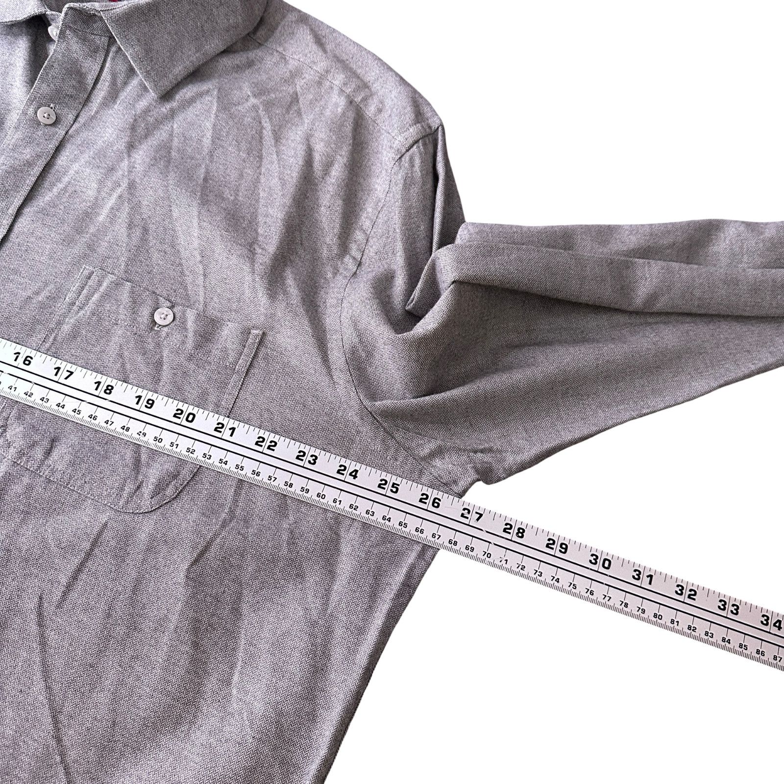 UNTUCKit Untuckit Flannel Shirt Mens 2XLT 2XL XXL Tall Gray Cotton Size US XXL / EU 58 / 5 - 7 Thumbnail