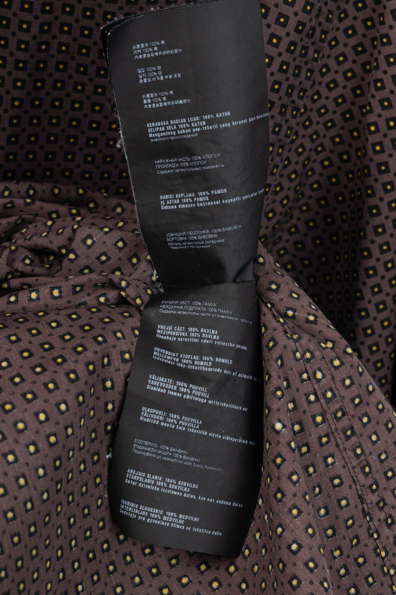 Prada Prada Dotted-Square-Print Cotton-Poplin Buttoned Shirt Size US XL / EU 56 / 4 - 12 Thumbnail