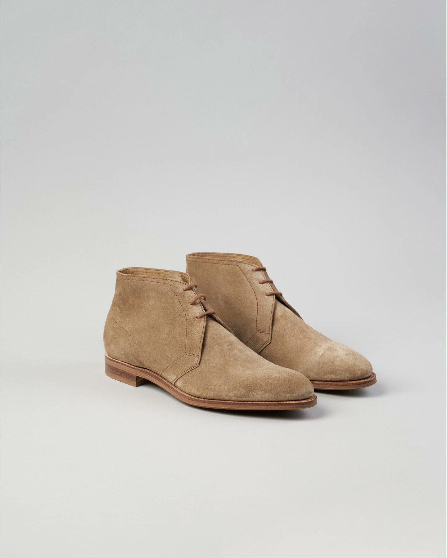 Edward Green Edward Green Mushroom Suede Chukka Boots Size US 6.5 / EU 39-40 - 1 Thumbnail
