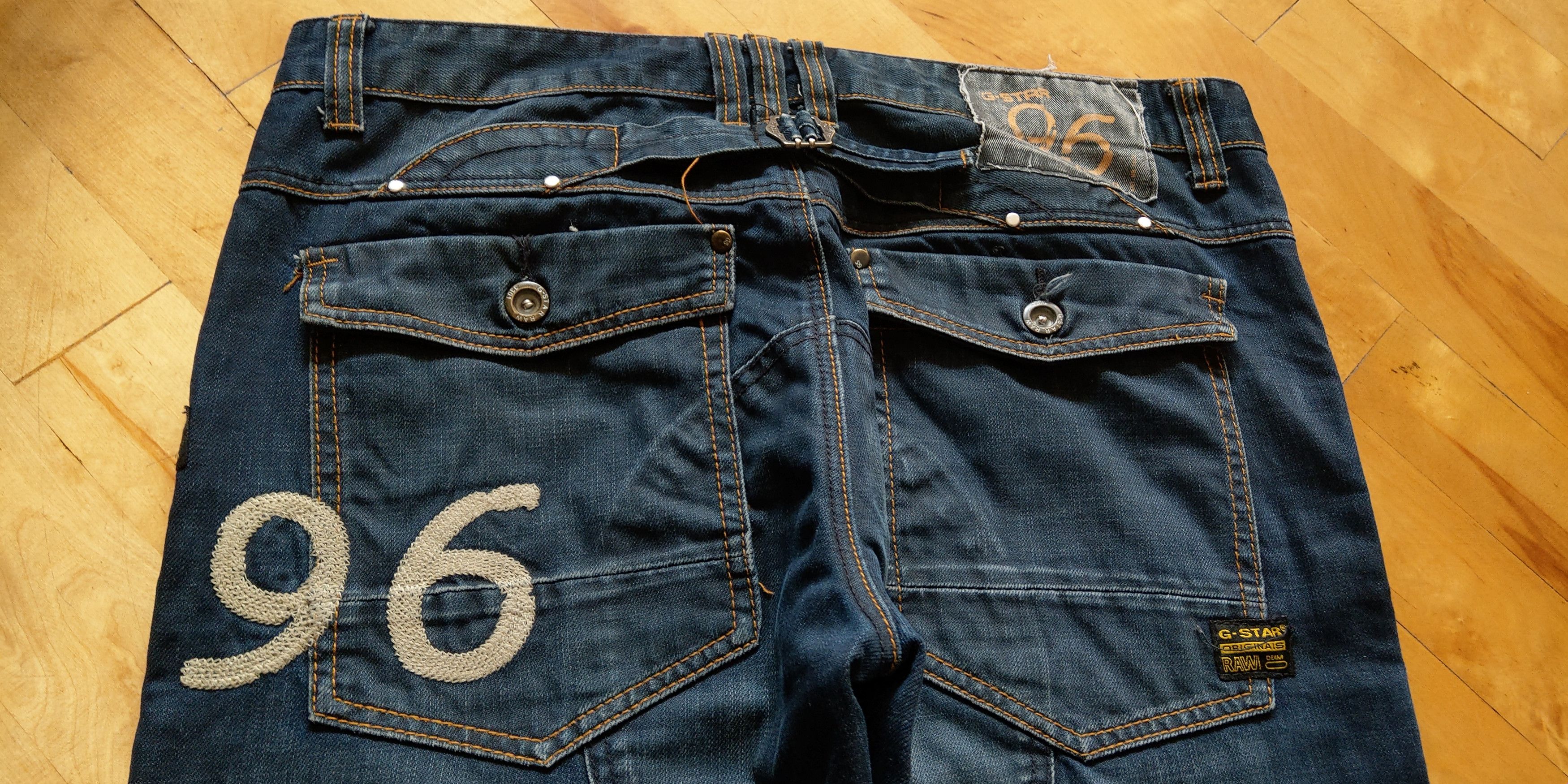 G-Star G-Star Typography Pants Flared Baggy Denim Goth GS RAW Size US 36 / EU 52 - 5 Thumbnail