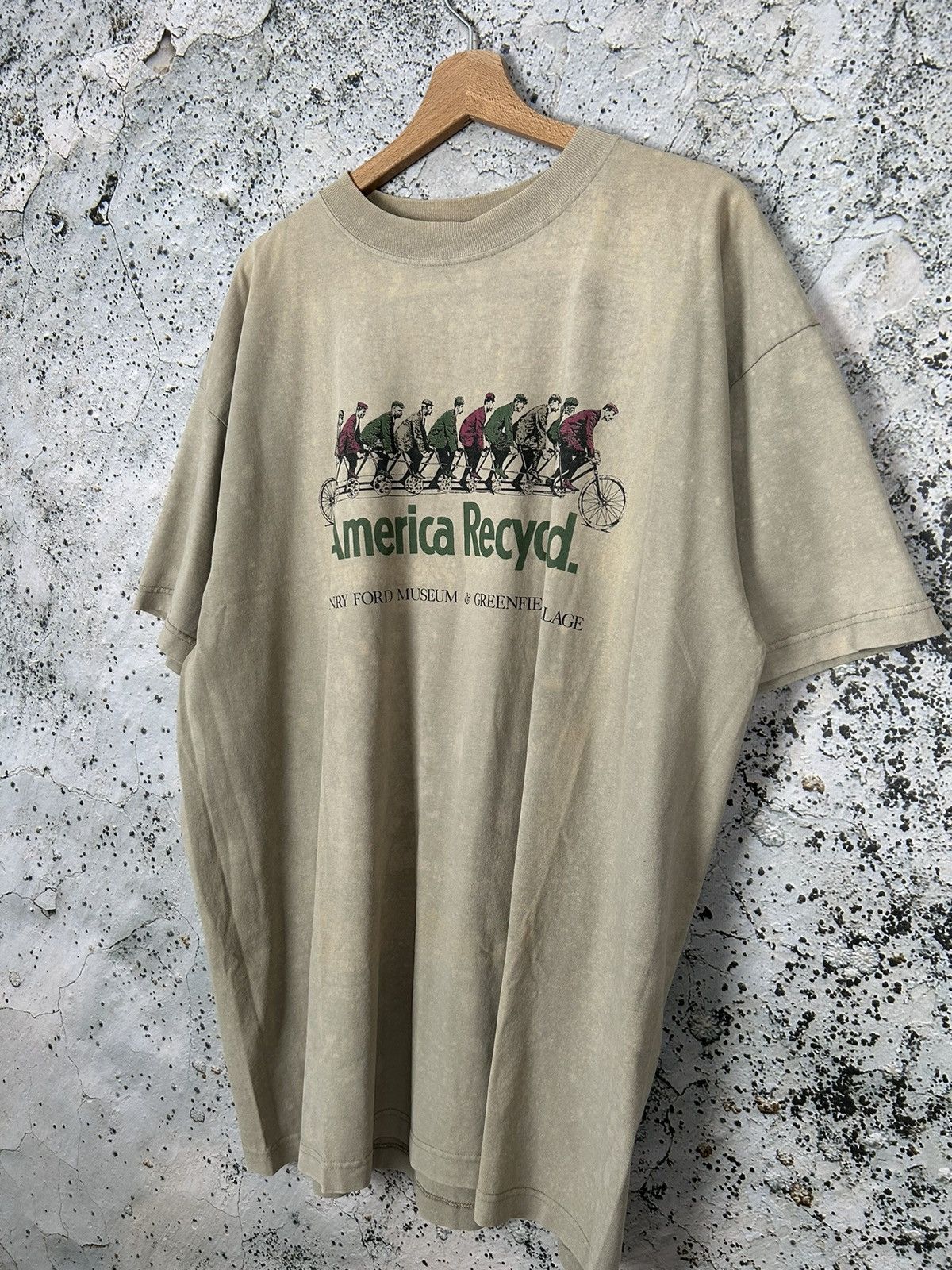 Vintage Vintage America Recycled Graphic Tee 90s Cycling Rare Hype Size US XL / EU 56 / 4 - 2 Thumbnail