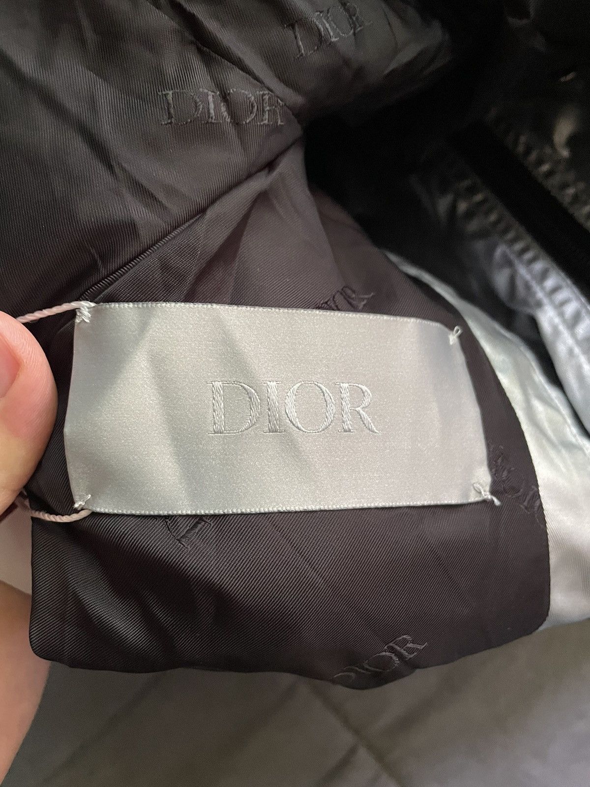 Dior Dior Silver Metallic Logo Hooded Jacket Size US L / EU 52-54 / 3 - 10 Thumbnail