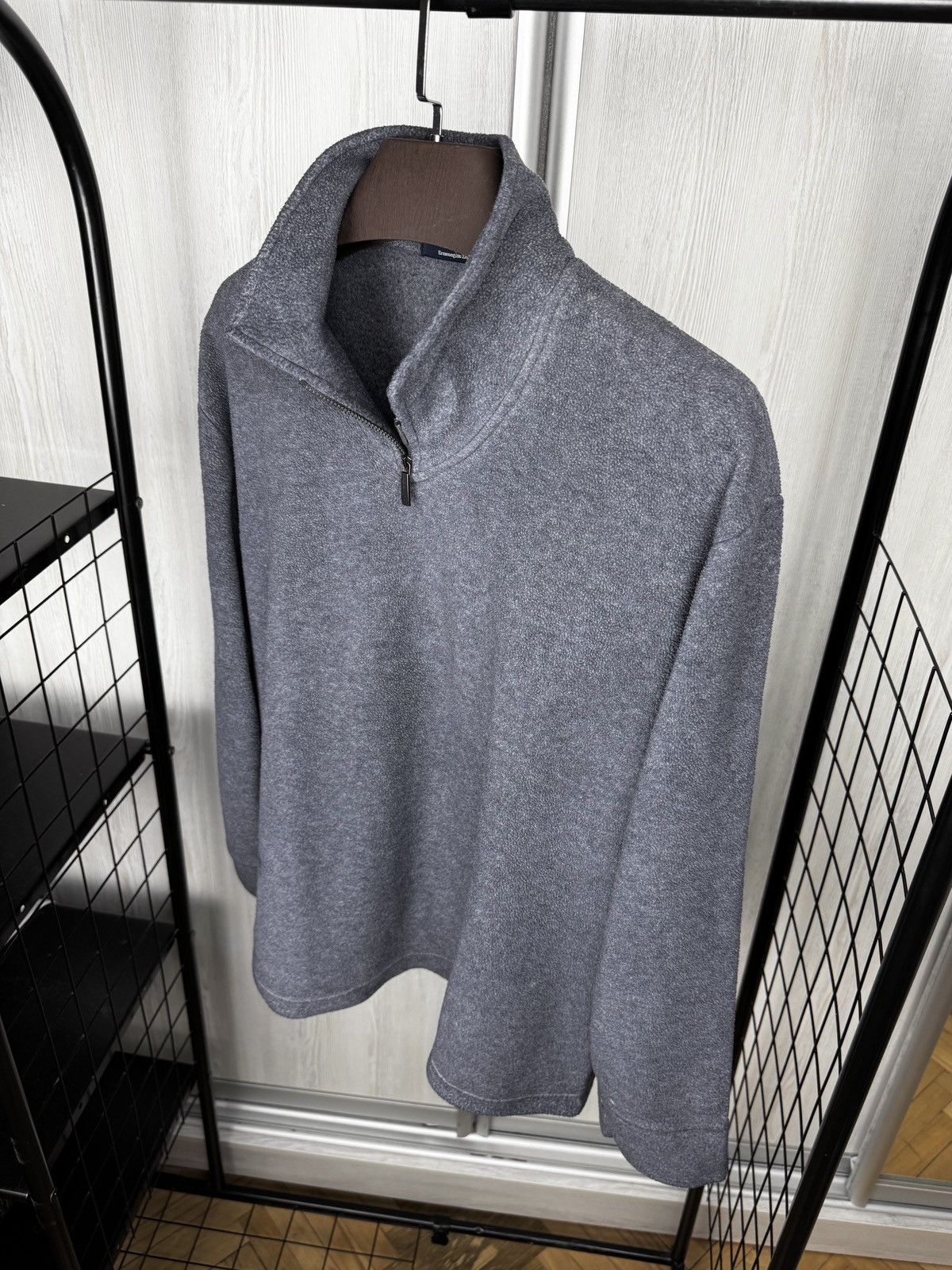 Ermenegildo Zegna Ermenegildo Zegna 1/4 Zip Polyester Viscose Pullover Jumper Size US L / EU 52-54 / 3 - 6 Thumbnail